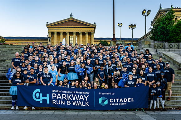 CHOP Parkway Run 2025 Group Photo